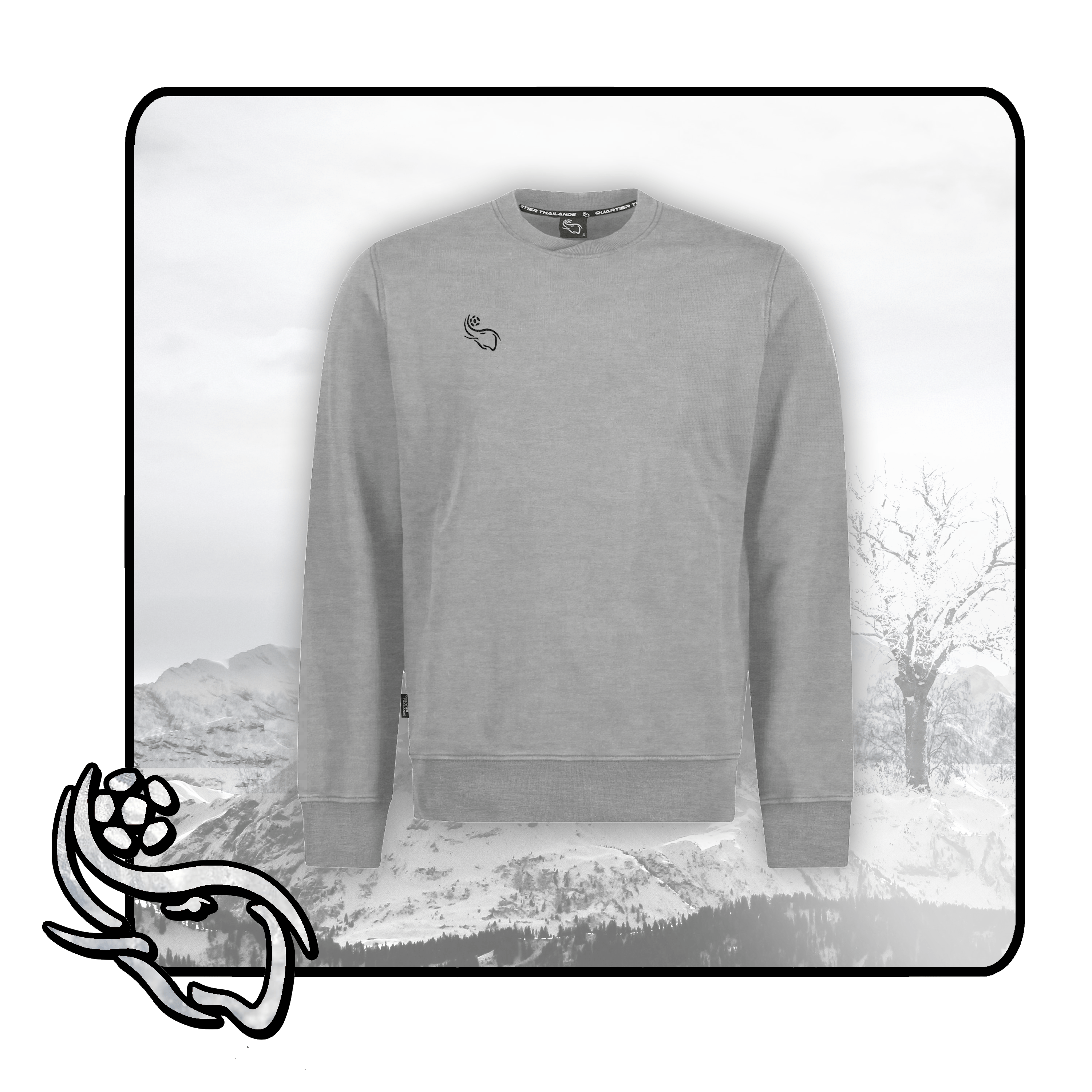 Default Pullover Grau